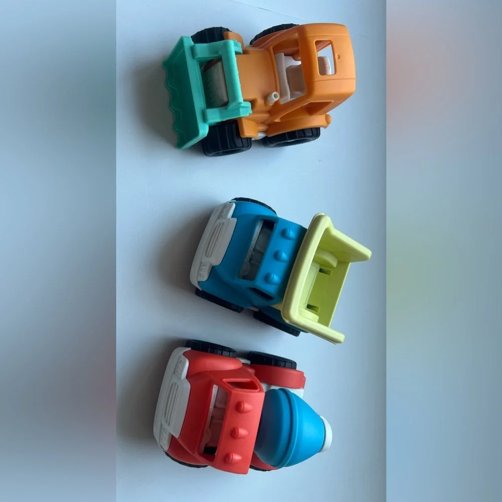 Construction Vehicles Set -3pk -Gigglescape™:Plastic Toy Vehicle Playsets, Truck